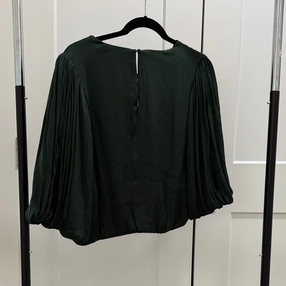 Banana Republic Dark Green Blouse - Picture 3 of 4
